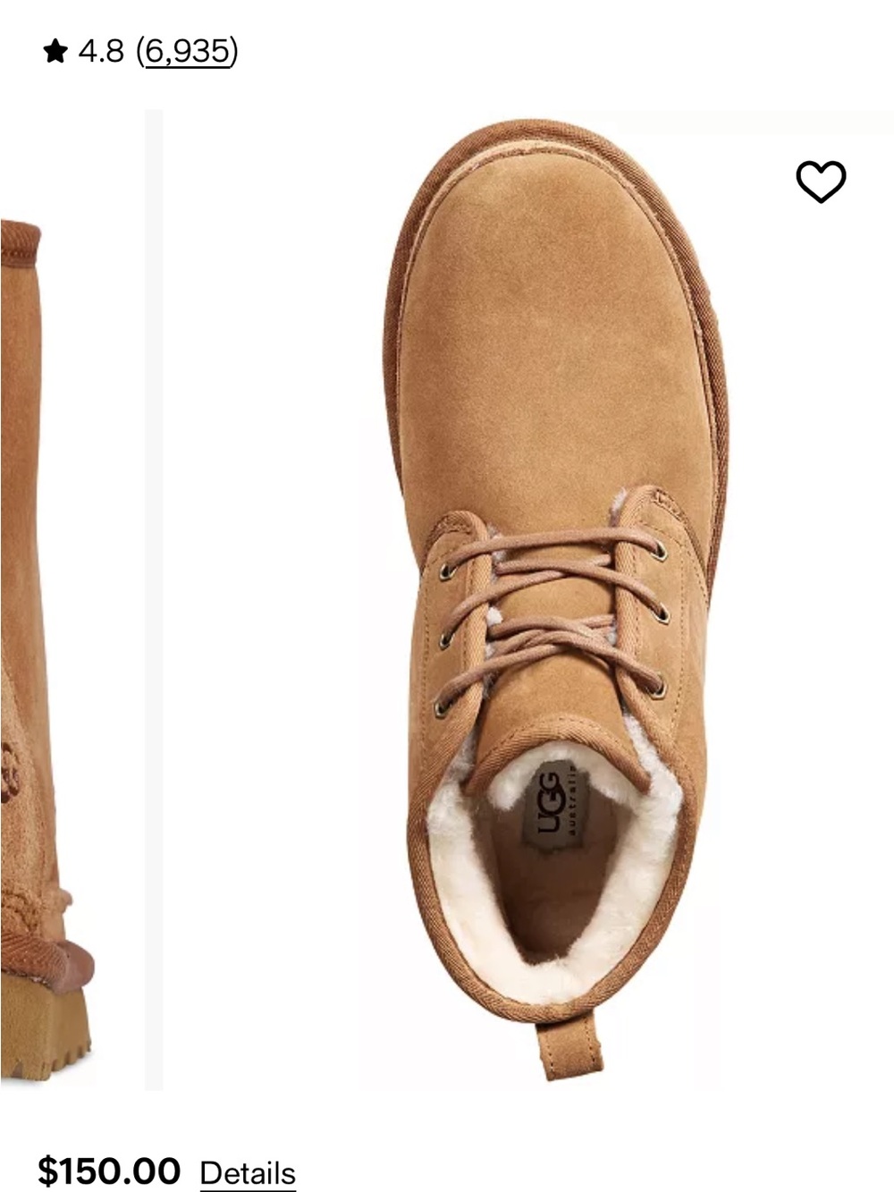UGG Men's Suede Lace-Up Chukka Boots in Chestnut Brown neumel 13 low